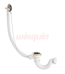 Сифон для ванны S образный с выпуском и переливом 1 1/2*40 (SW1200), WIRQUIN 250_100_Array